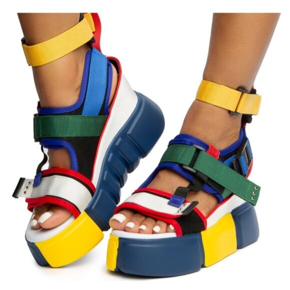 Anthony Wang Cranberry 02 Platform Sandals Womens Size 40 9/9.5 NWB - Picture 5 of 16